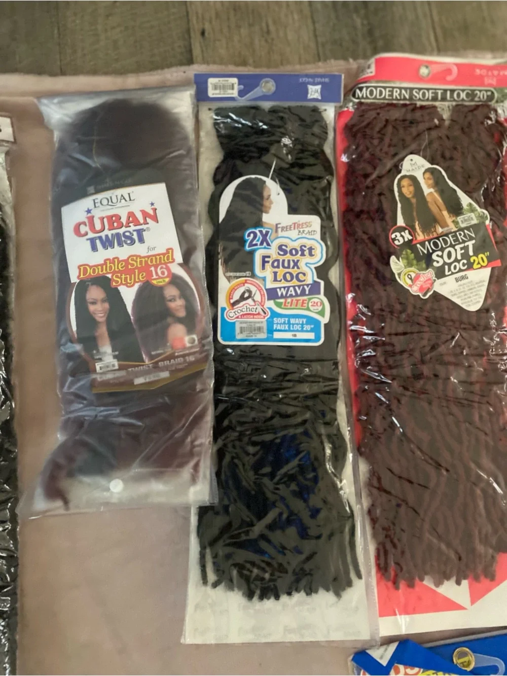 Pre-Stretched Synthetic Crochet Braiding Hair - Black -